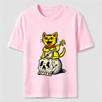 Halloween Guitar-Playing Skeleton Cat Classic T-Shirt