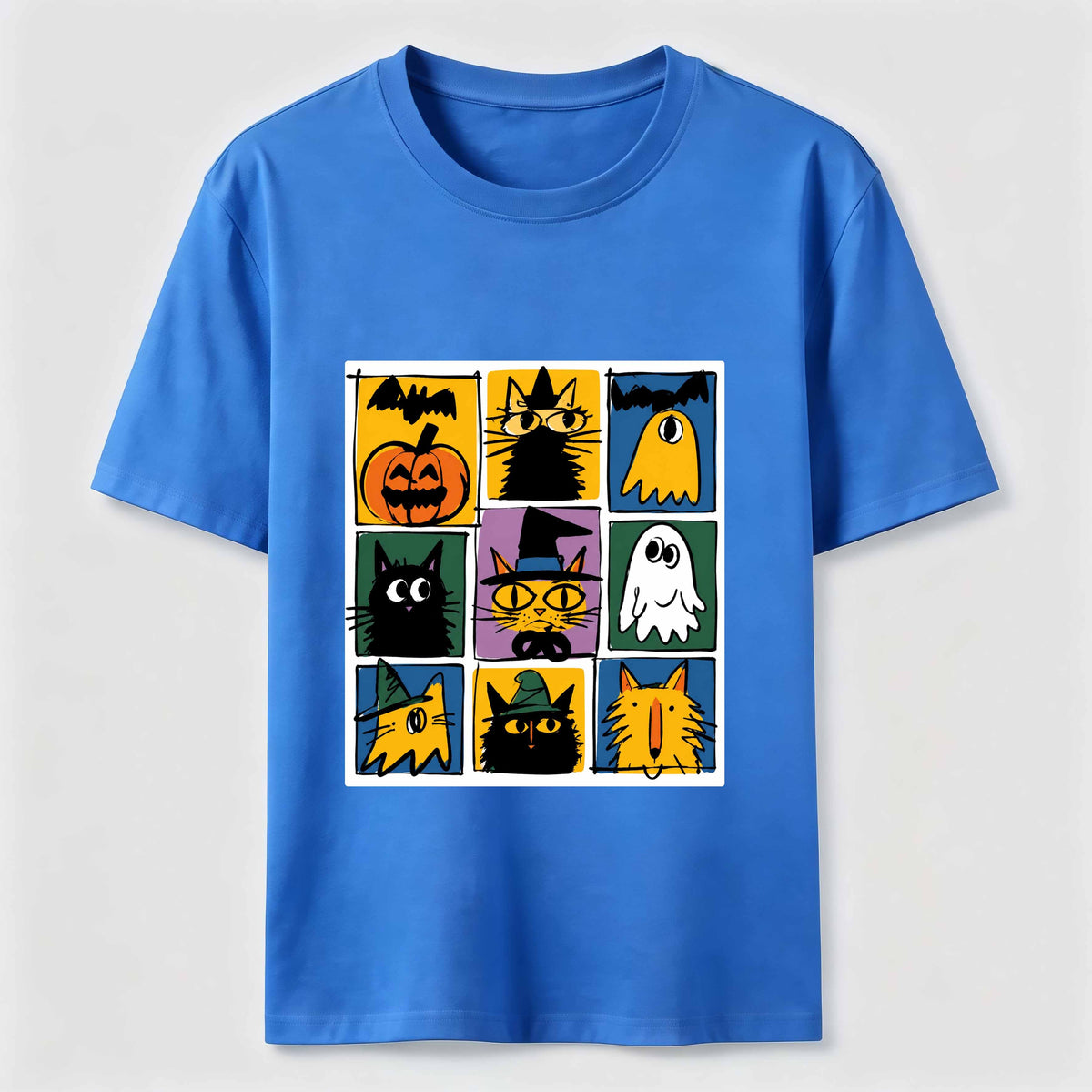 A Halloween Ensemble of Cute Pets and Ghosts Classic T-Shirt