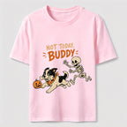 Halloween Bone Stealing Border Collie Classic T-Shirt