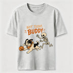 Halloween Bone Stealing Border Collie Classic T-Shirt