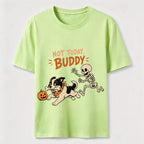Halloween Bone Stealing Border Collie Classic T-Shirt