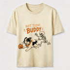 Halloween Bone Stealing Border Collie Classic T-Shirt