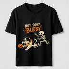 Halloween Bone Stealing Border Collie Classic T-Shirt
