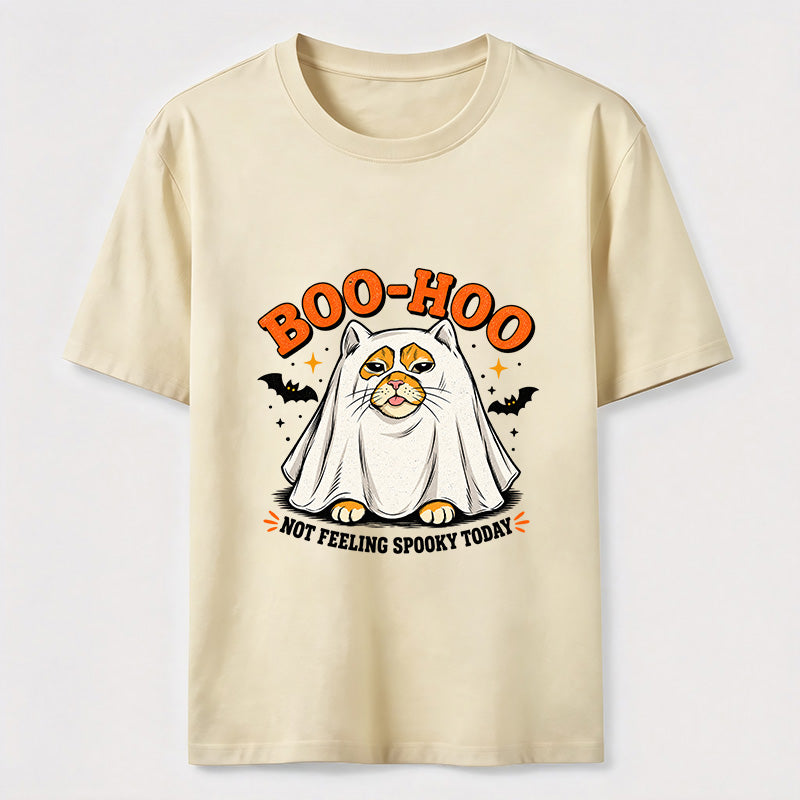 Halloween Ghost Cat Slacking Off Classic T-Shirt