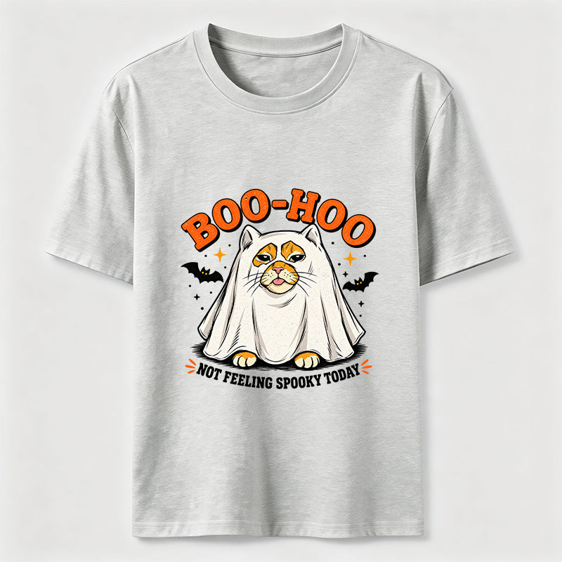 Halloween Ghost Cat Slacking Off Classic T-Shirt