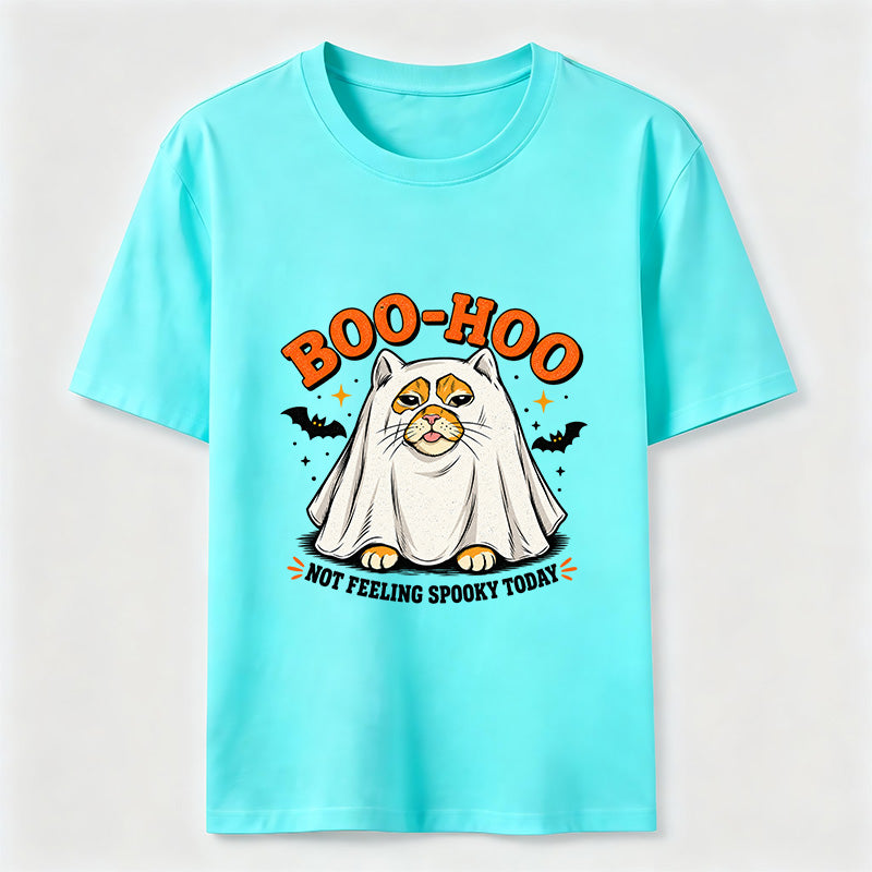 Halloween Ghost Cat Slacking Off Classic T-Shirt
