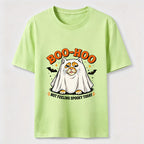 Halloween Ghost Cat Slacking Off Classic T-Shirt