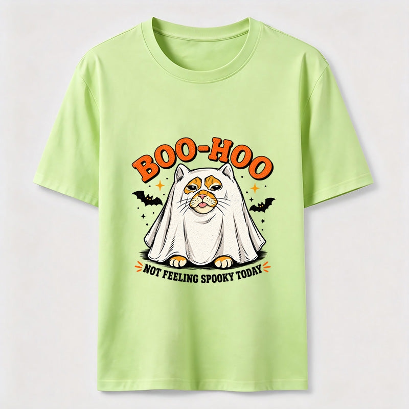 Halloween Ghost Cat Slacking Off Classic T-Shirt