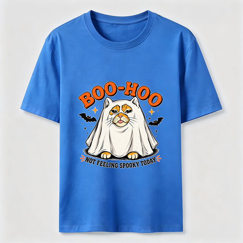 Halloween Ghost Cat Slacking Off Classic T-Shirt