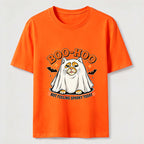 Halloween Ghost Cat Slacking Off Classic T-Shirt