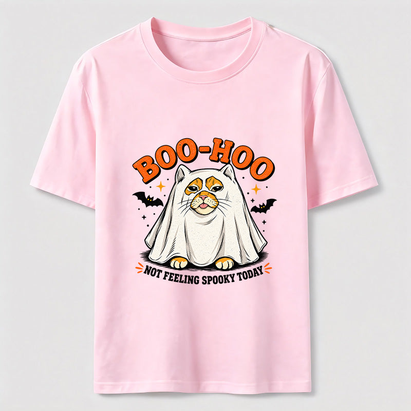 Halloween Ghost Cat Slacking Off Classic T-Shirt