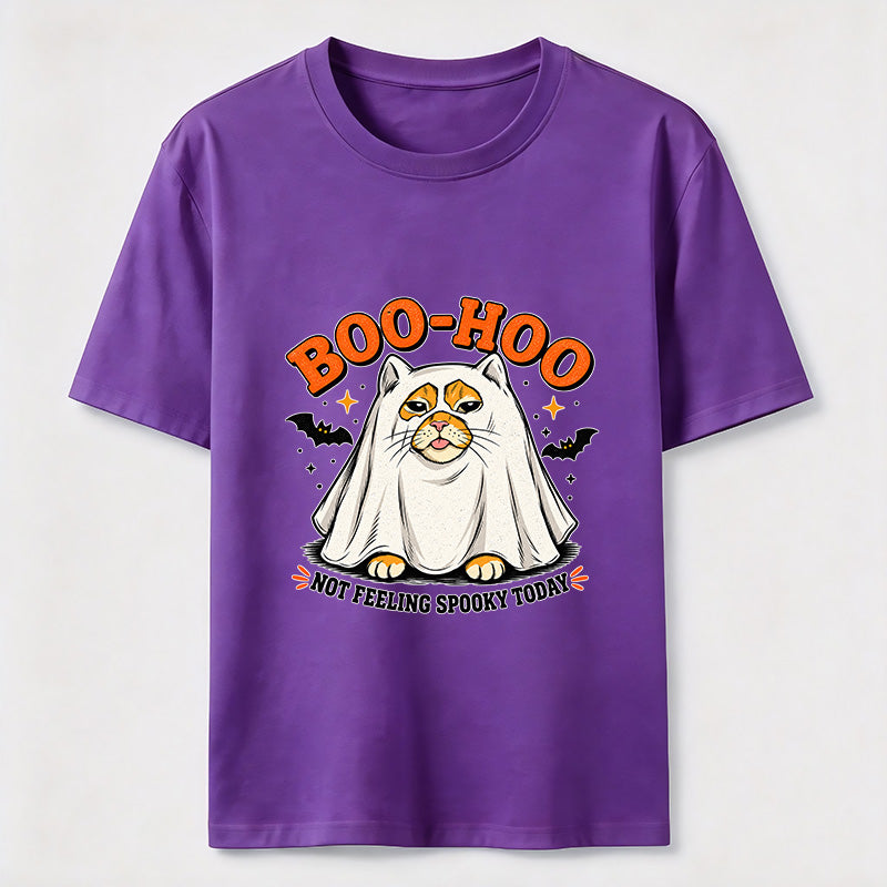 Halloween Ghost Cat Slacking Off Classic T-Shirt