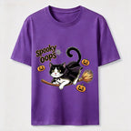 Halloween Broomstick Cat Classic T-Shirt