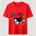 Halloween Broomstick Cat Classic T-Shirt
