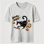 Halloween Broomstick Cat Classic T-Shirt