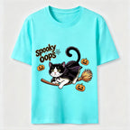 Halloween Broomstick Cat Classic T-Shirt
