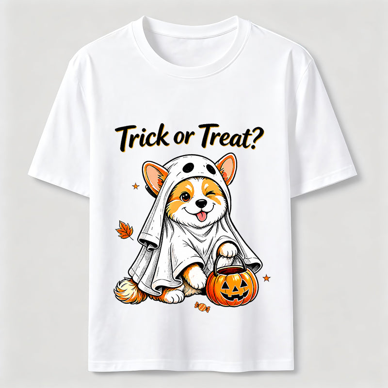 Mischievous Halloween Corgi Classic T-Shirt