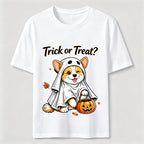 Mischievous Halloween Corgi Classic T-Shirt