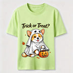 Mischievous Halloween Corgi Classic T-Shirt