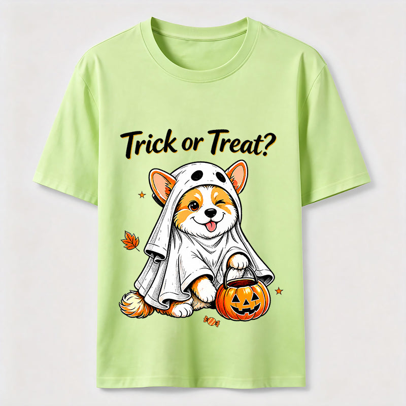 Mischievous Halloween Corgi Classic T-Shirt