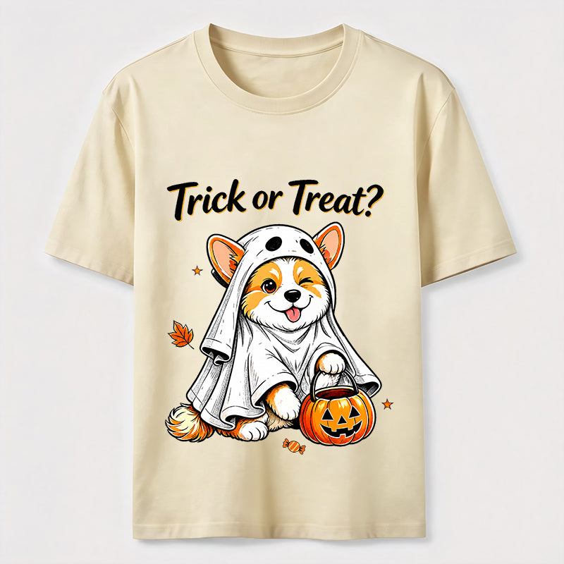 Mischievous Halloween Corgi Classic T-Shirt
