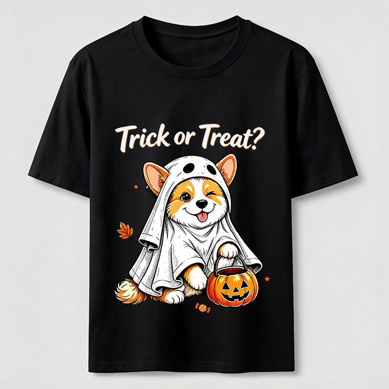 Mischievous Halloween Corgi Classic T-Shirt