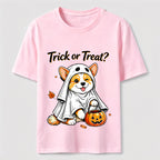 Mischievous Halloween Corgi Classic T-Shirt