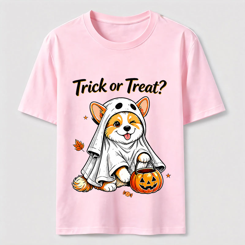 Mischievous Halloween Corgi Classic T-Shirt