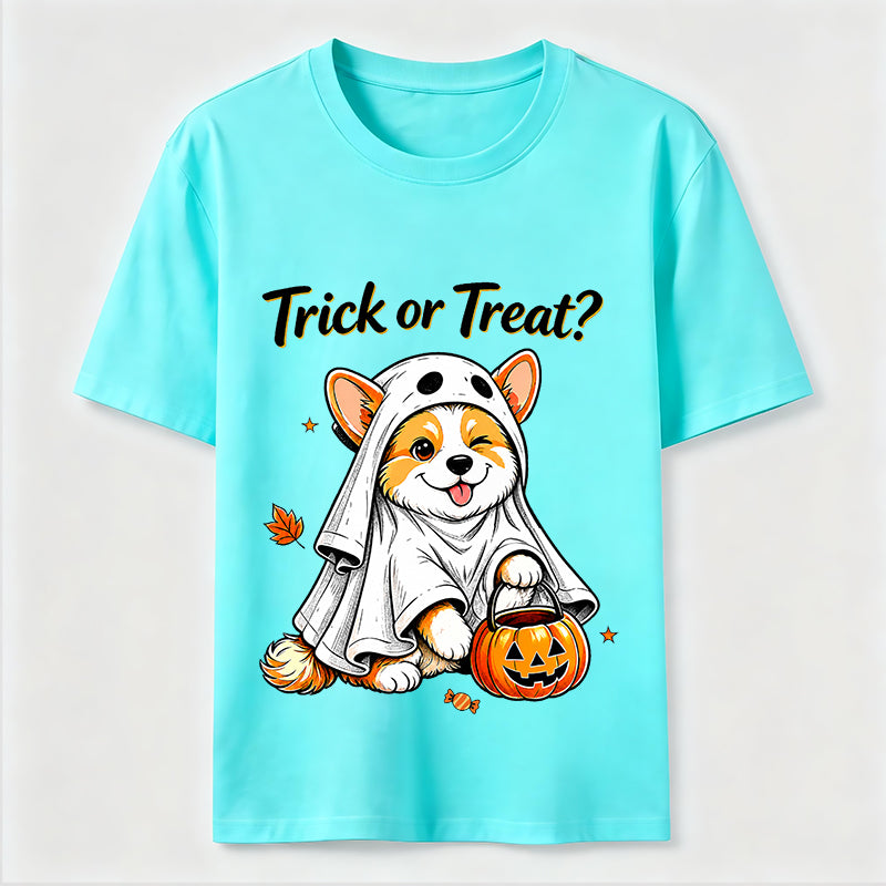 Mischievous Halloween Corgi Classic T-Shirt