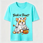 Mischievous Halloween Corgi Classic T-Shirt