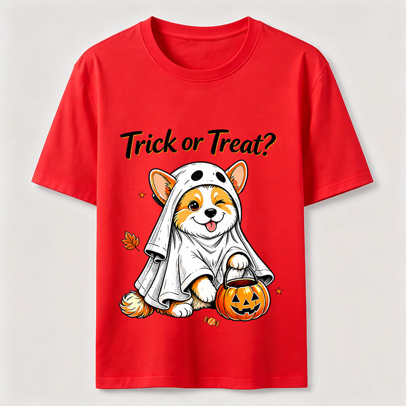 Mischievous Halloween Corgi Classic T-Shirt
