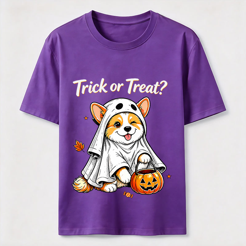 Mischievous Halloween Corgi Classic T-Shirt
