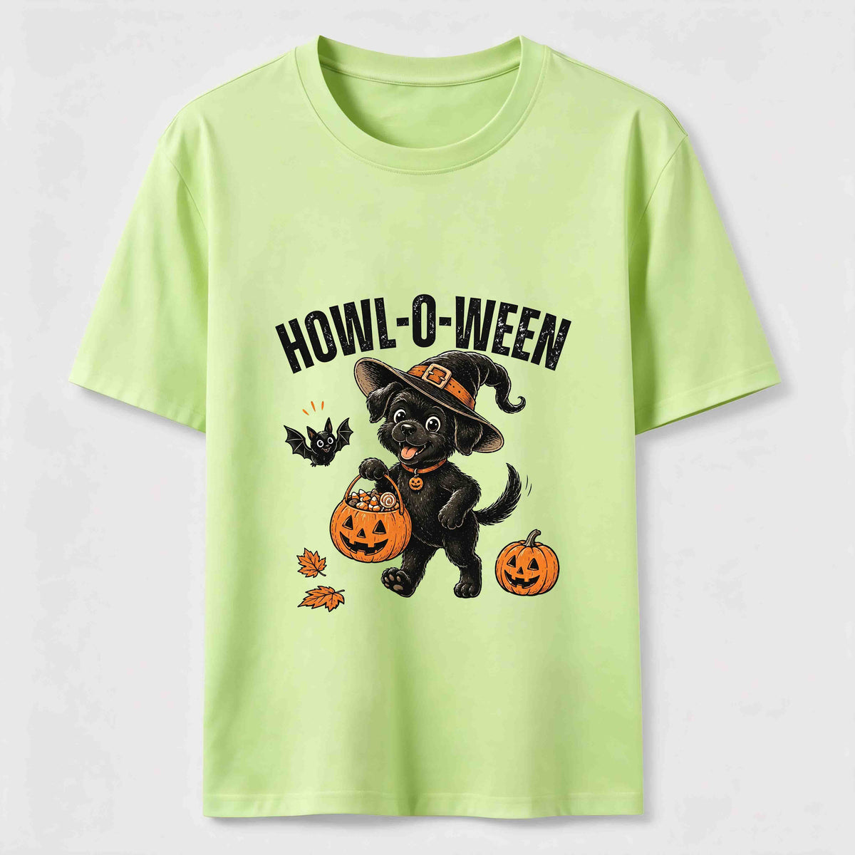 A dog trick-or-treating for candy on Halloween Classic T-Shirt