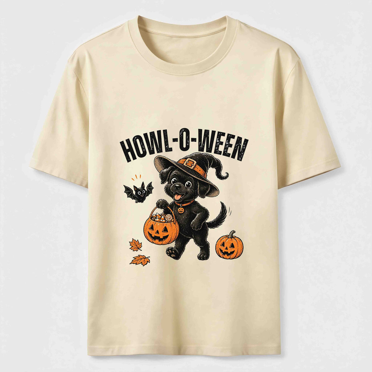 A dog trick-or-treating for candy on Halloween Classic T-Shirt