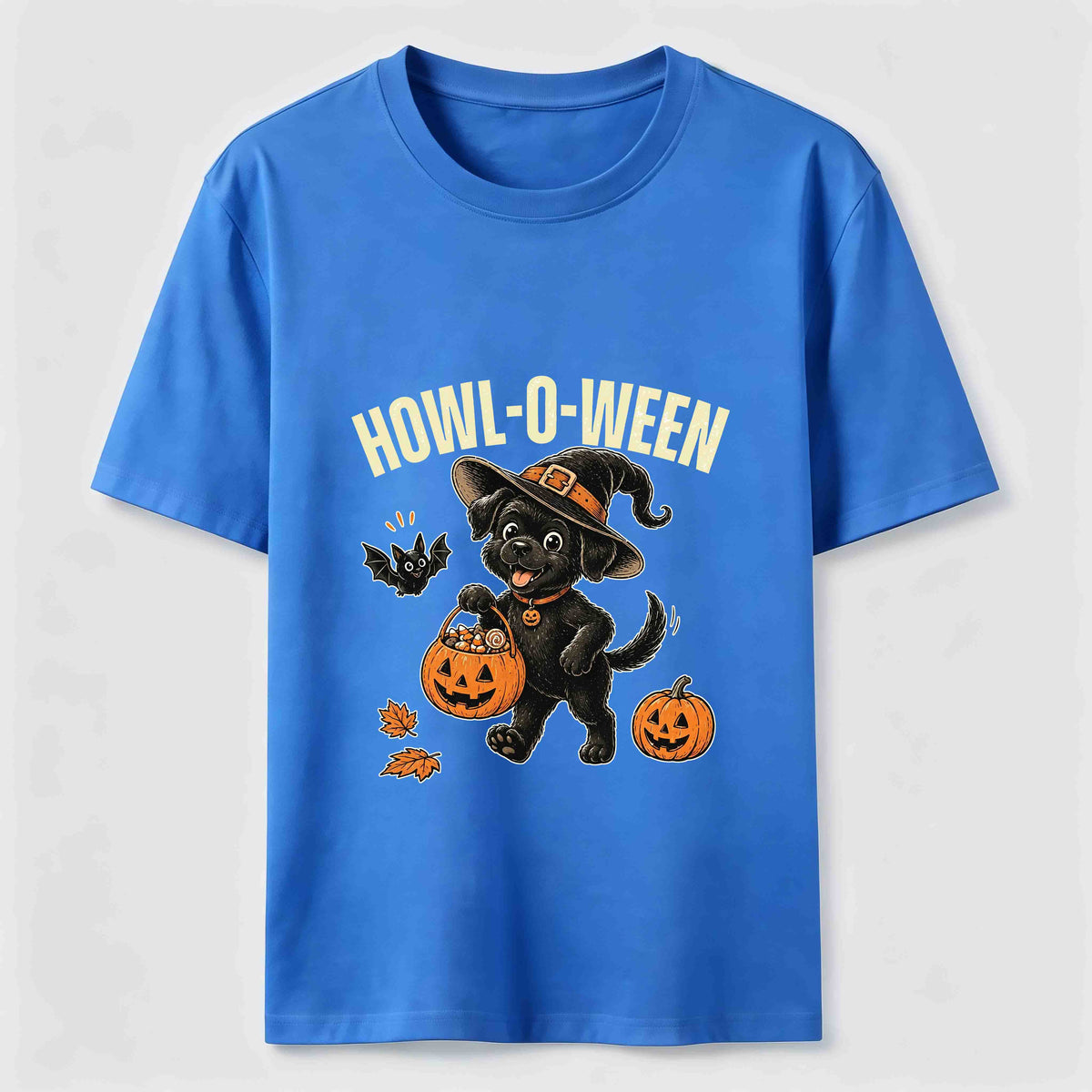A dog trick-or-treating for candy on Halloween Classic T-Shirt