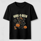 A dog trick-or-treating for candy on Halloween Classic T-Shirt