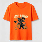 A dog trick-or-treating for candy on Halloween Classic T-Shirt