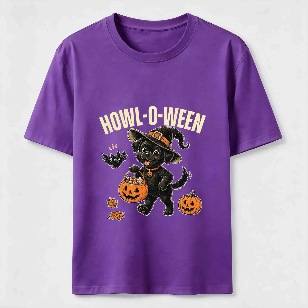 A dog trick-or-treating for candy on Halloween Classic T-Shirt