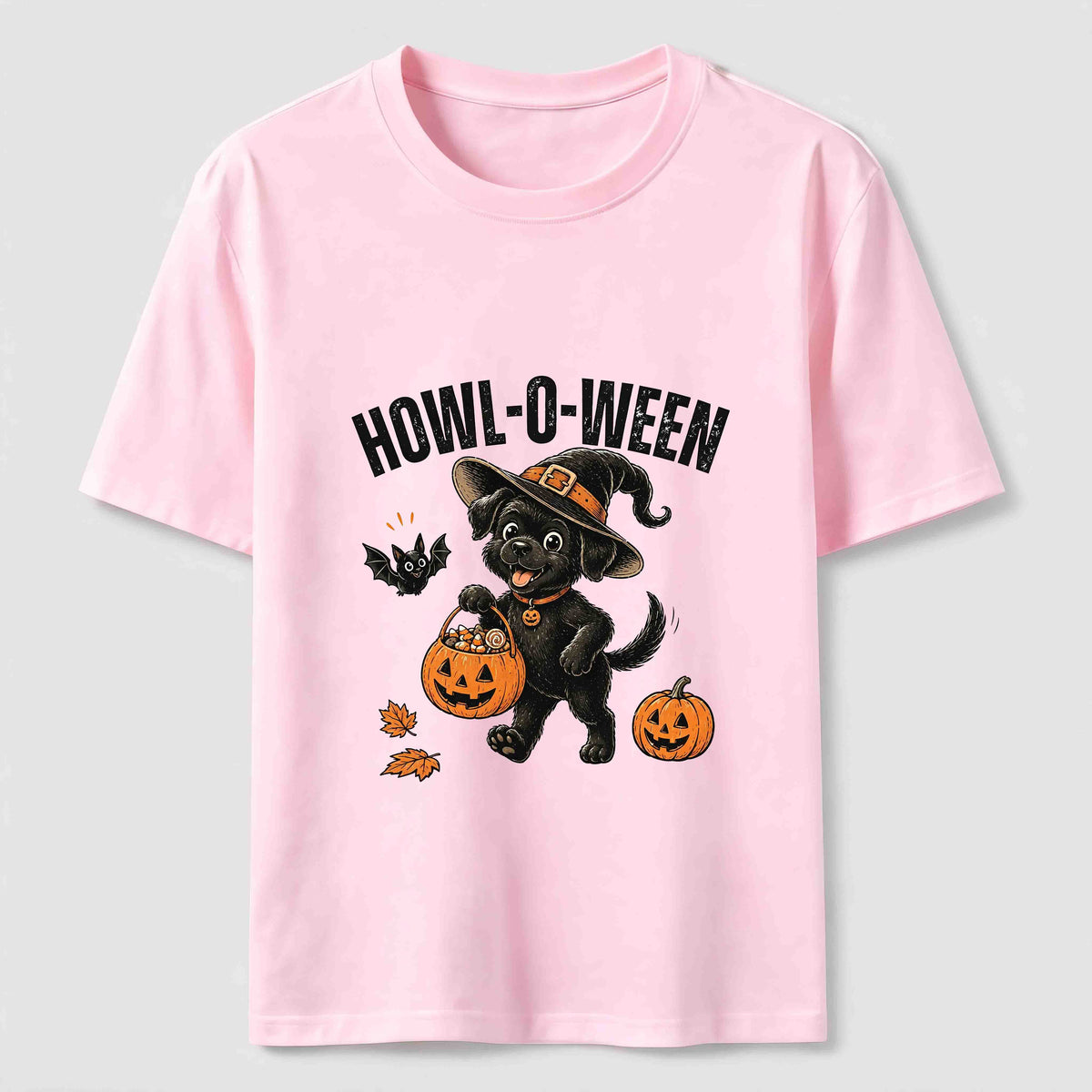 A dog trick-or-treating for candy on Halloween Classic T-Shirt