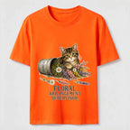 Floral And Cat Classic T-Shirt