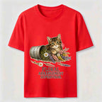 Floral And Cat Classic T-Shirt