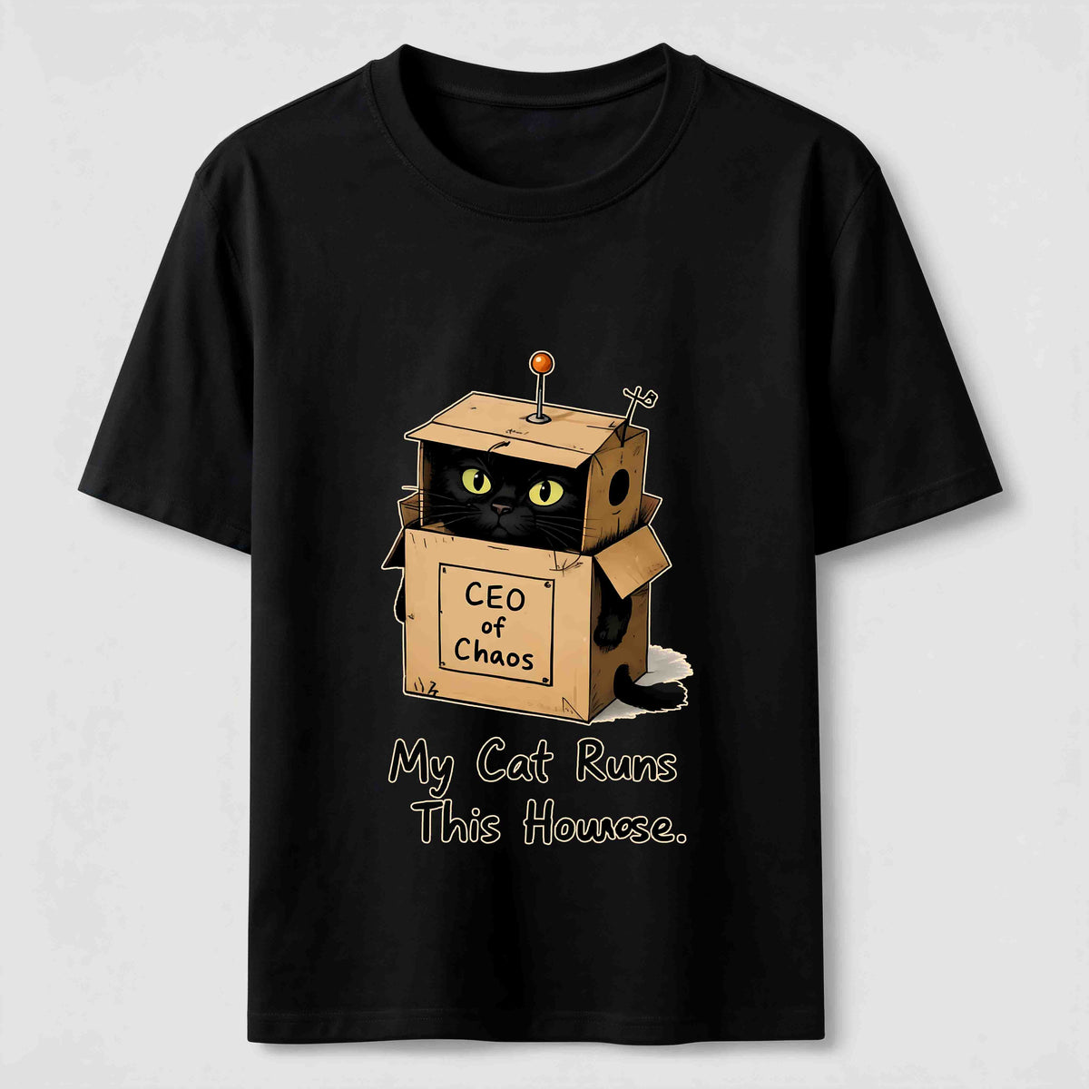 My Cat Runs This House Classic T-Shirt