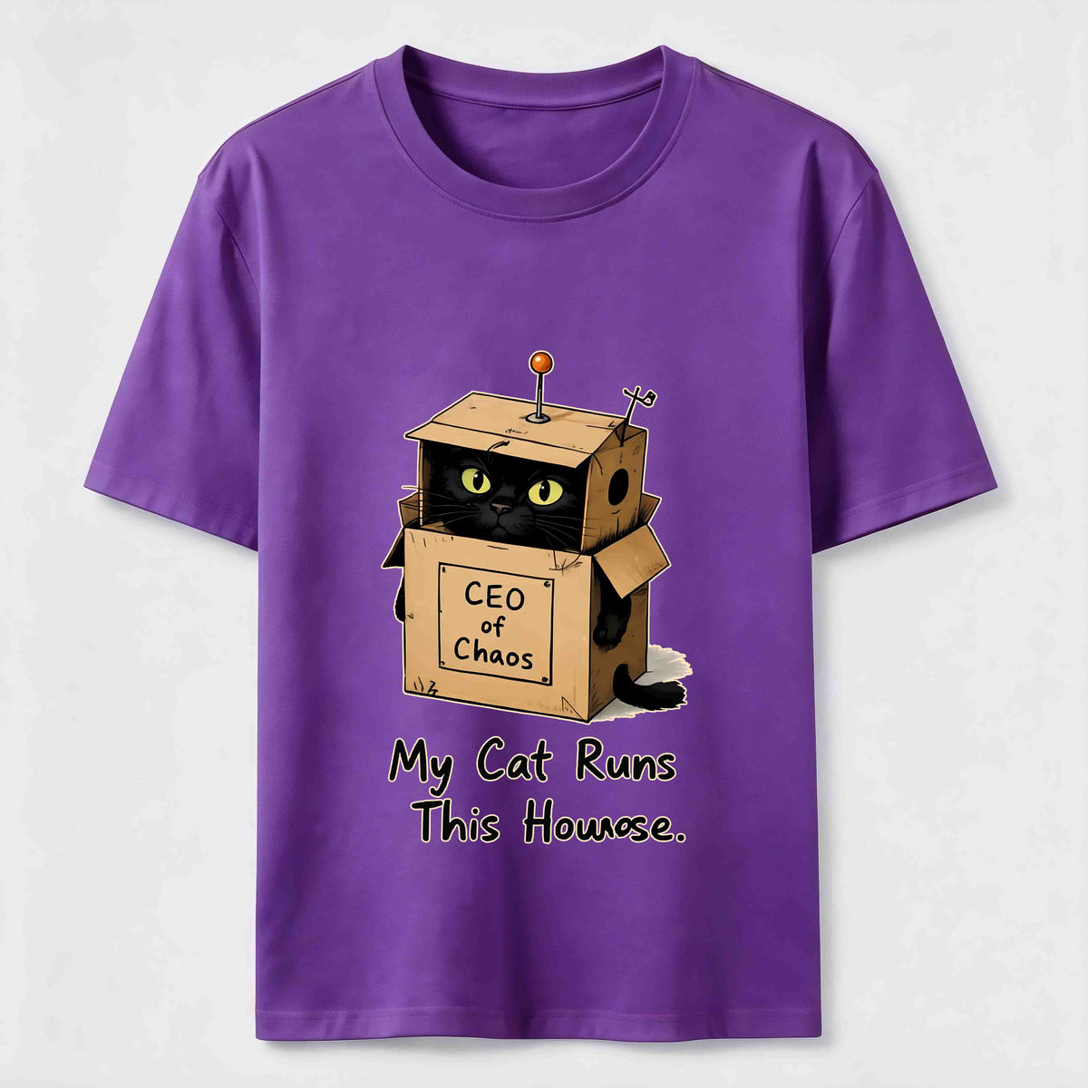 My Cat Runs This House Classic T-Shirt