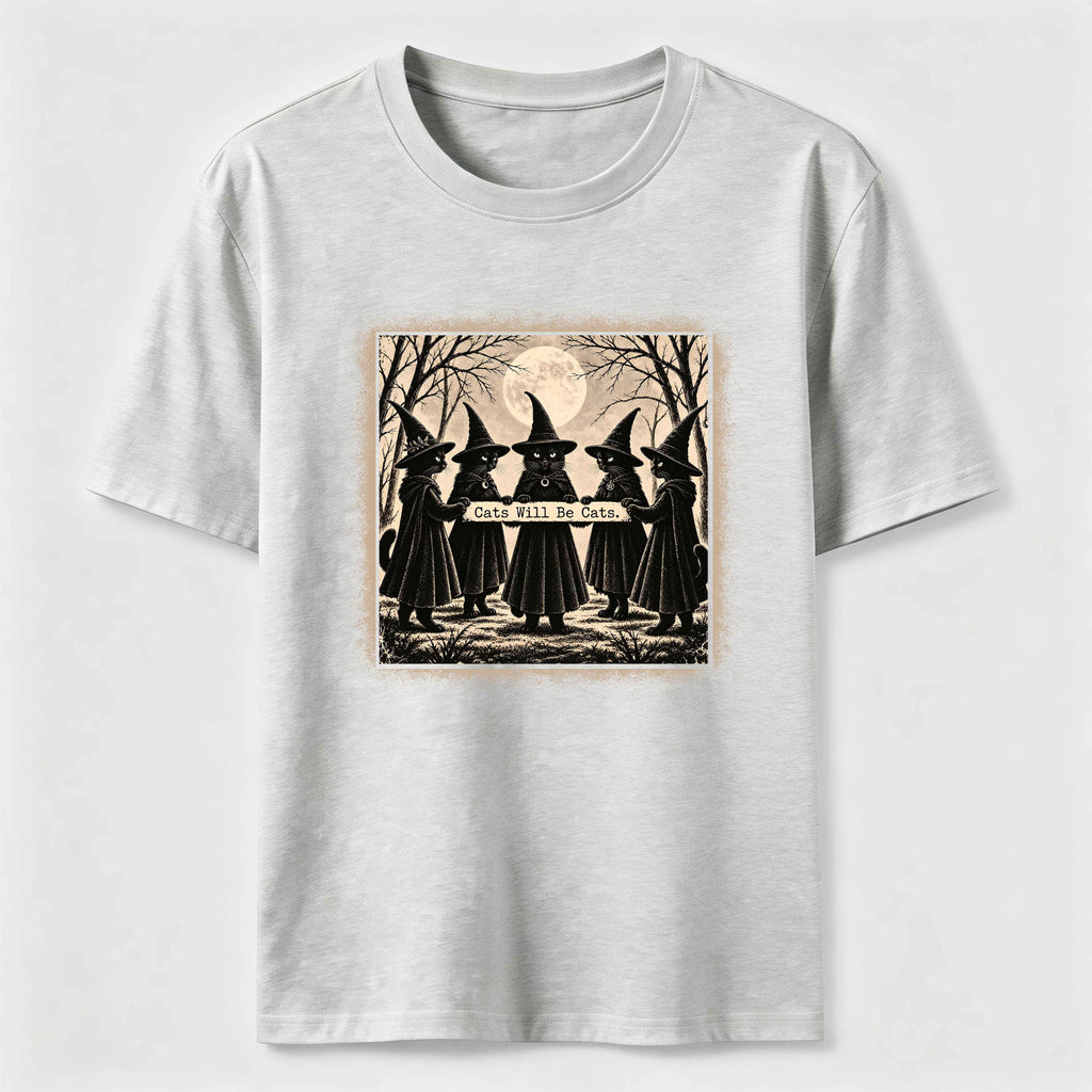 Black Cat Witch Gathering Classic T-Shirt