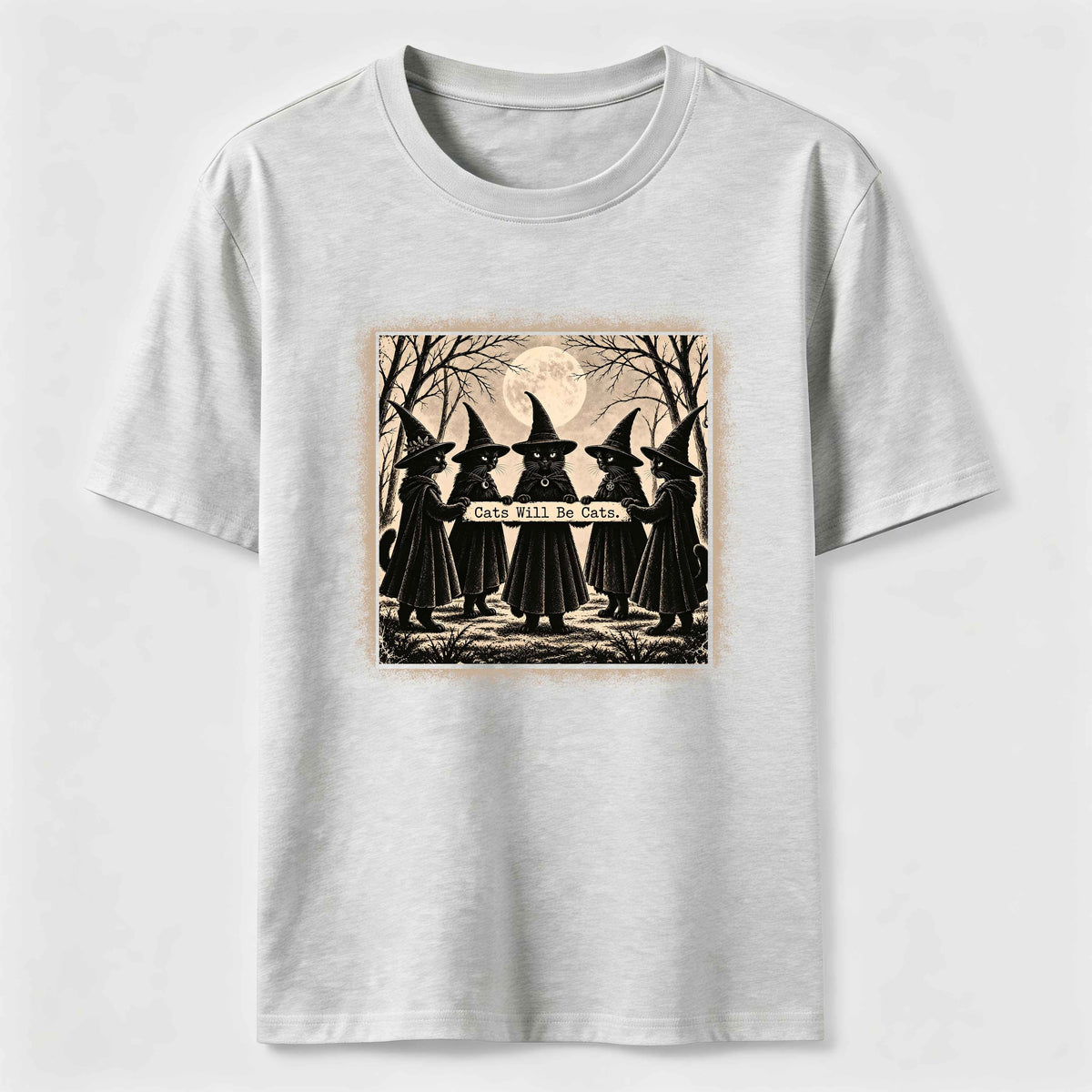 Black Cat Witch Gathering Classic T-Shirt