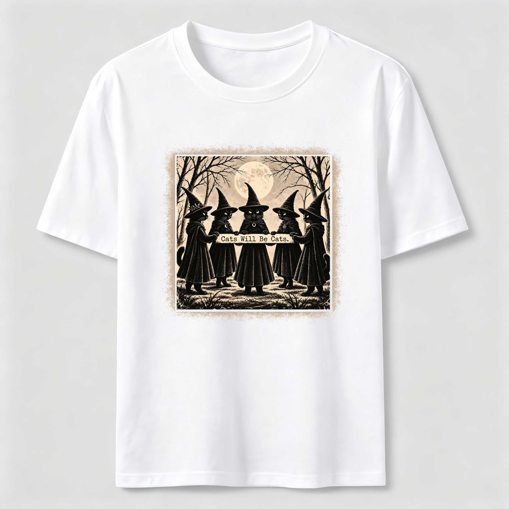 Black Cat Witch Gathering Classic T-Shirt