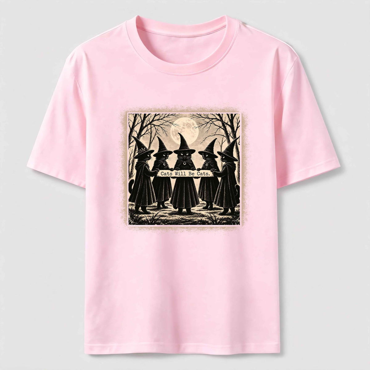 Black Cat Witch Gathering Classic T-Shirt