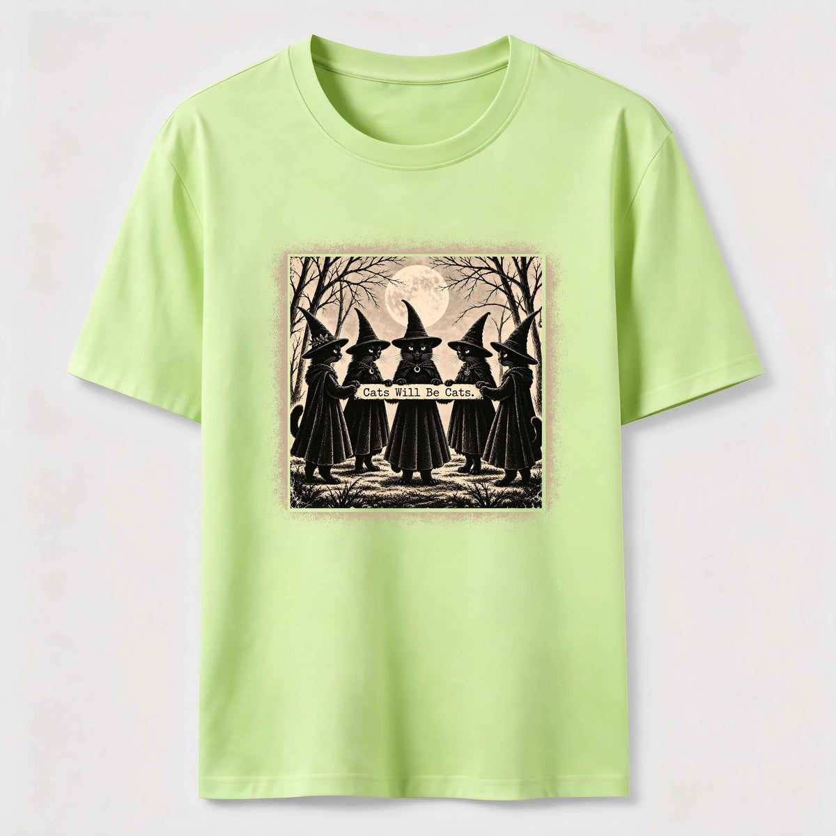 Black Cat Witch Gathering Classic T-Shirt