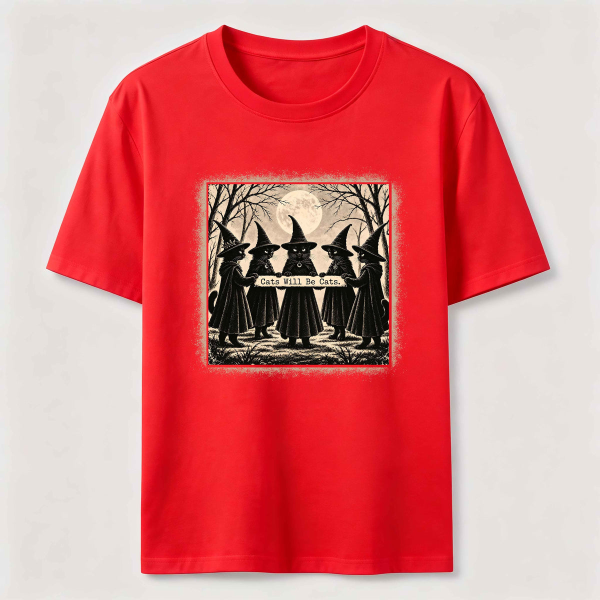 Black Cat Witch Gathering Classic T-Shirt