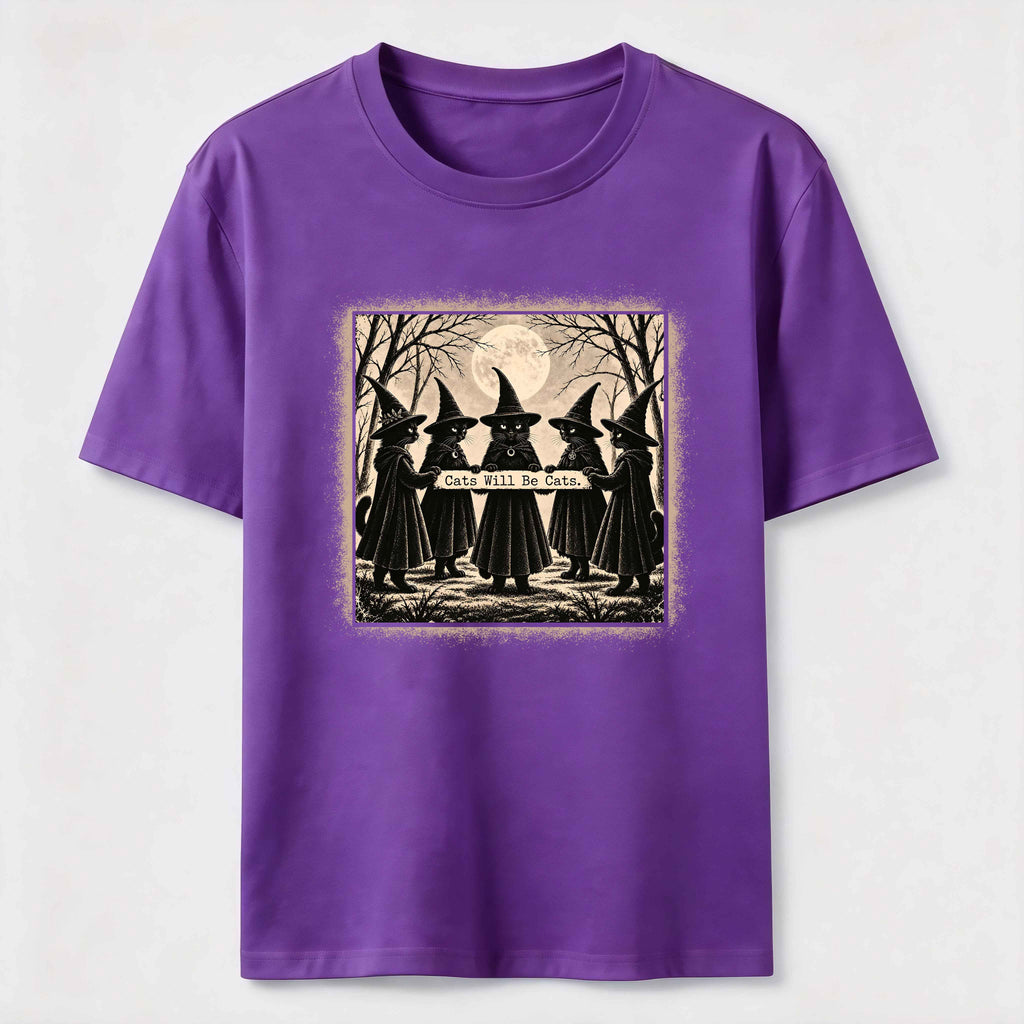 Black Cat Witch Gathering Classic T-Shirt